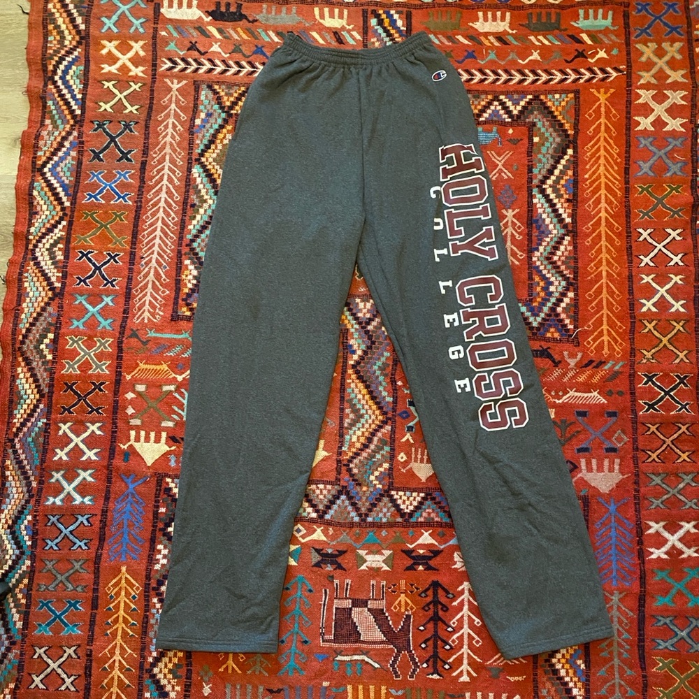 NWOT Holy Cross | Champion Eco Fleece Gray Sweatpants